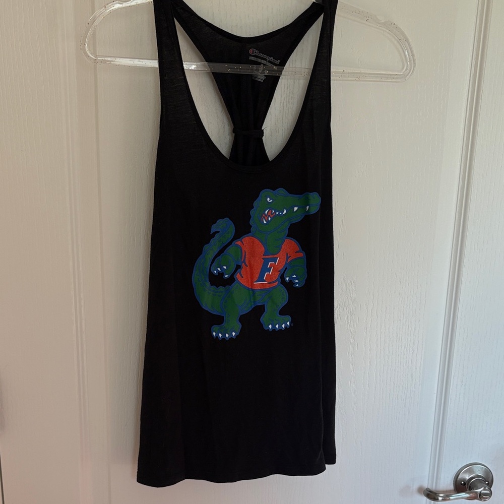 Black Florida Gator Tank with Fighting Gator Graphic